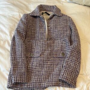 Zara Lavender Tweed Jacket and skirt